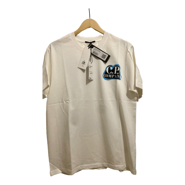 CP Company T-shirt Blanc Logo 🌀 Neuf avec étiquette