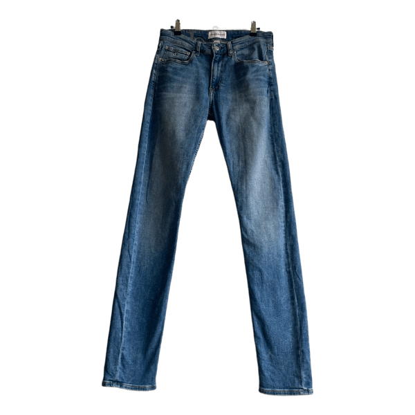 Calvin Klein Jeans Women Slim Taper Blue Denim Jeans W29 L34 Stretch CKJ