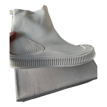 White sock sneakers