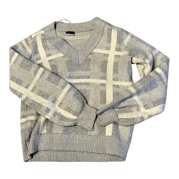 Beloved grey plaid sweater