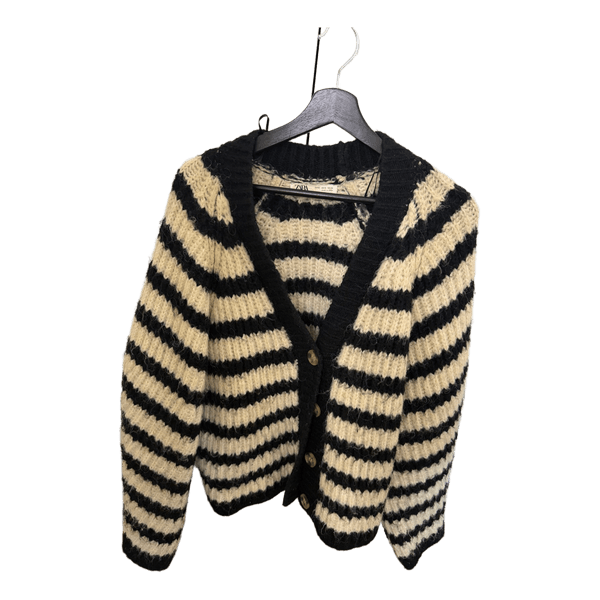 Zara stribet strikket cardigan