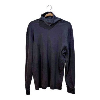 Black cotton turtleneck