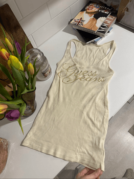 Longline Y2K Guess Racerback Top