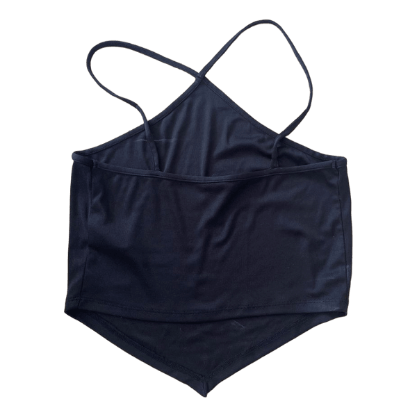 Black halter top