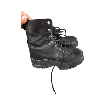 Marimekko Black combat boots