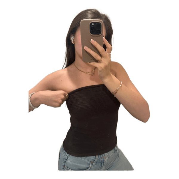 Brun tubetop Gina Tricot