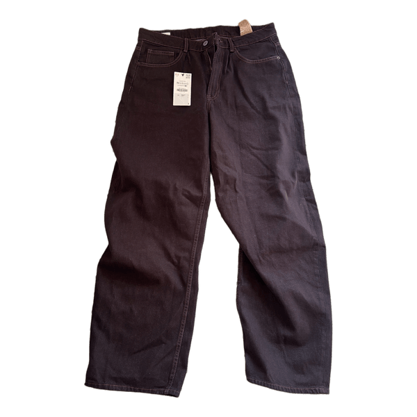 Brun barrel leg jeans