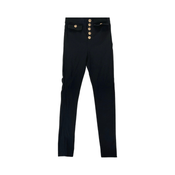High waist button trousers