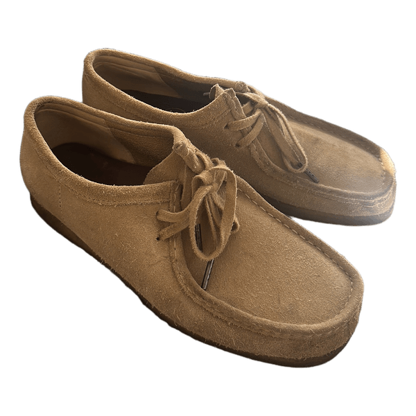 Beige ruskindssko
