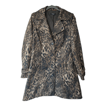 Brown animal print jacket