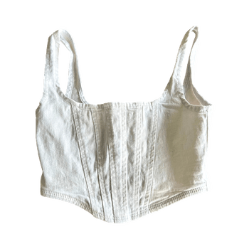 Valkoinen crop-top