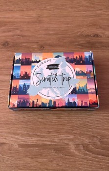 Europe scratch trip cards