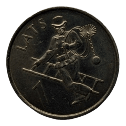 Kolekcijai,Latvija 1 lats 2008 Skurstenslauķis.