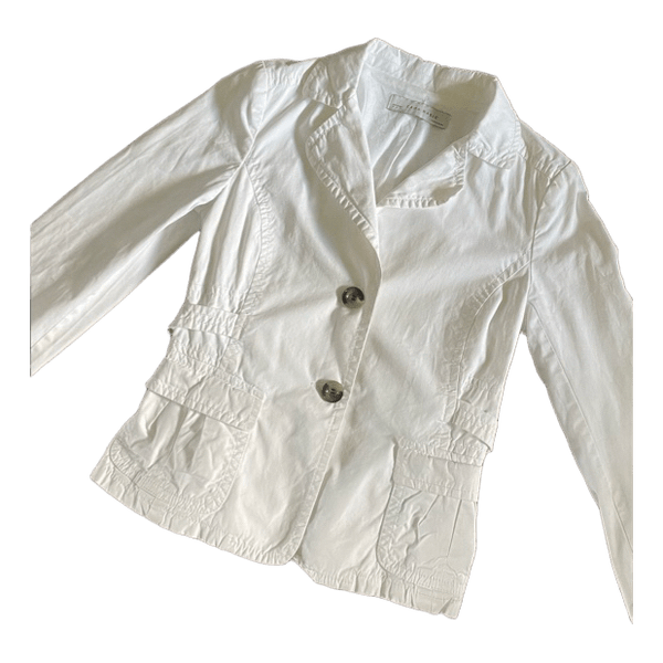 Zara white cotton jacket