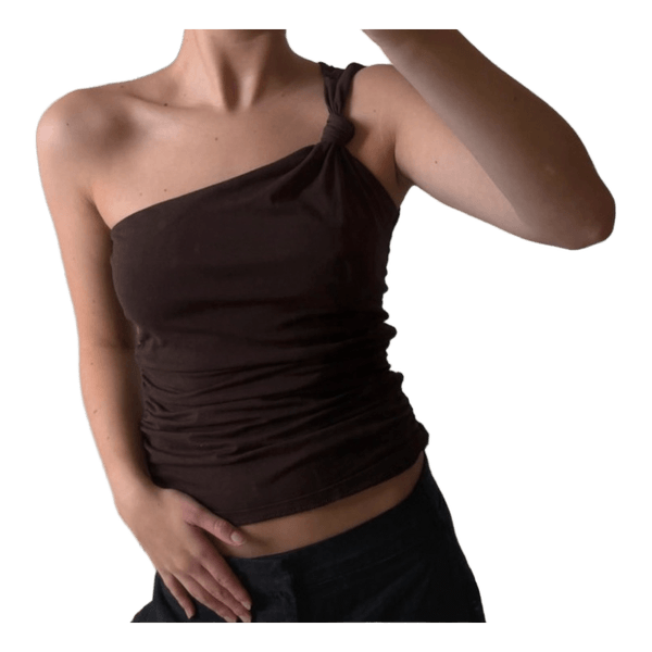 Brun one-shoulder top