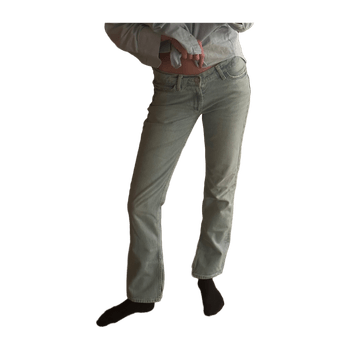 Light blue straight leg jeans