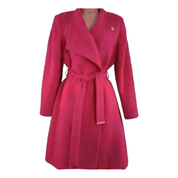 Ted baker pink wool blend coat