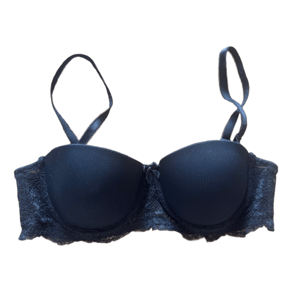 Black lace bra