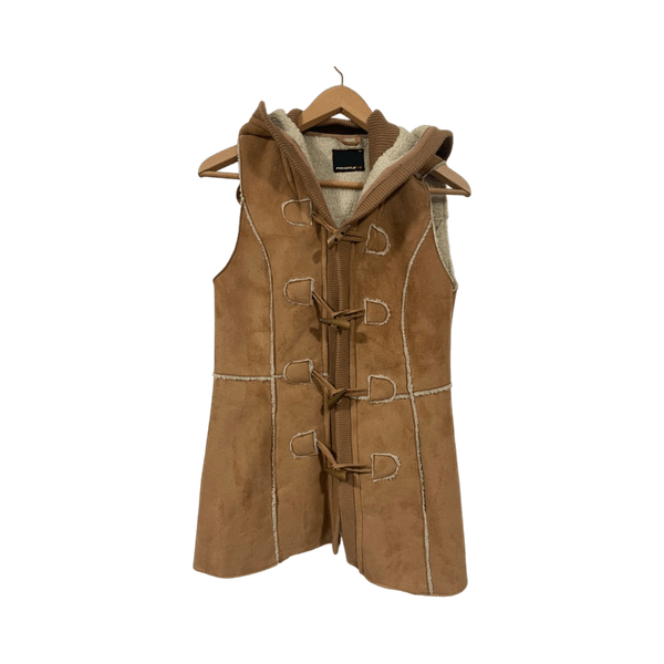 beige sherpa liivi