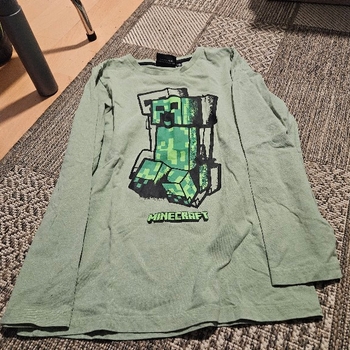 vihreä minecraft pitkähihainen paita