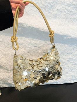 Crescent moon shoulder bag