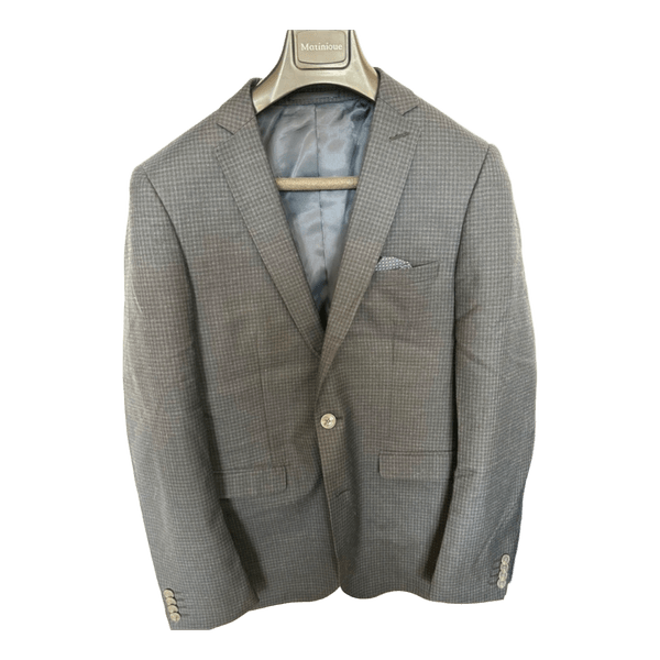 Matinique mørkegrå ternet blazer