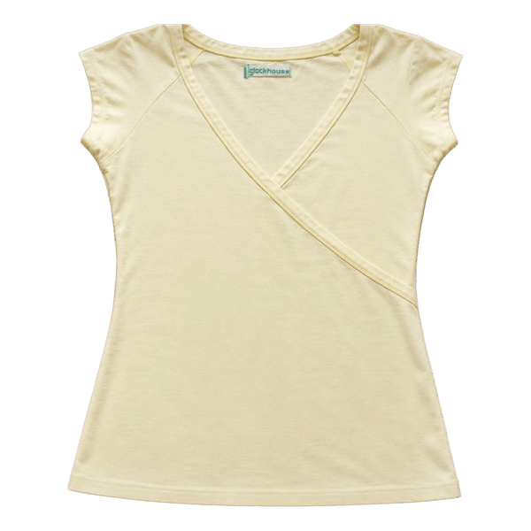 Yellow wrap top