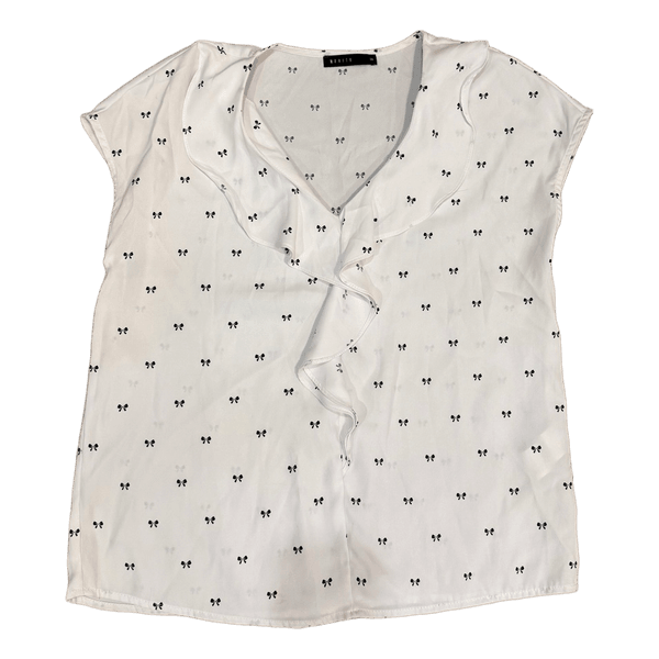 Mohito white bow blouse