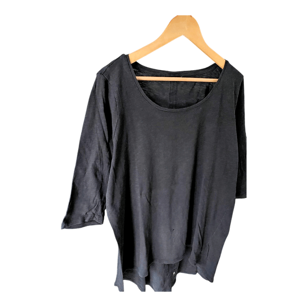 Black button back top