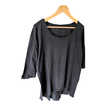 Black button back top