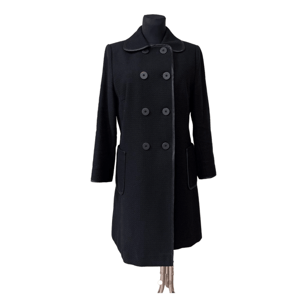Black wool coat