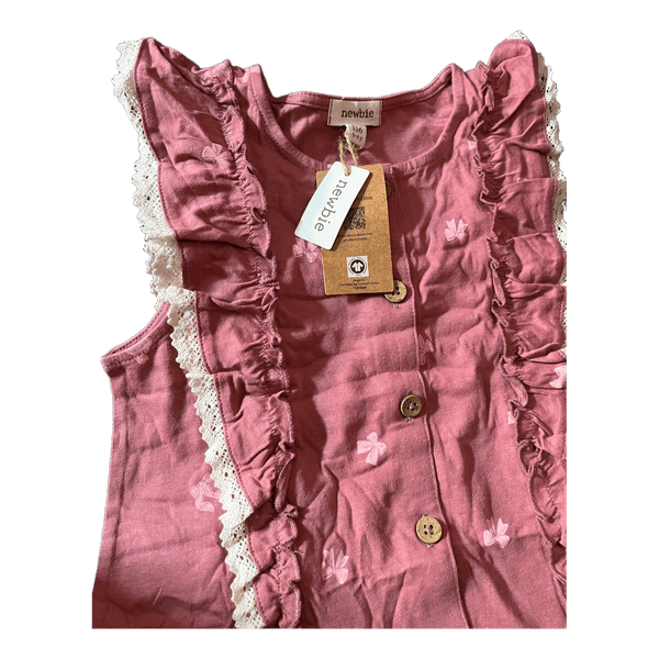 Newbie pink bow playsuit