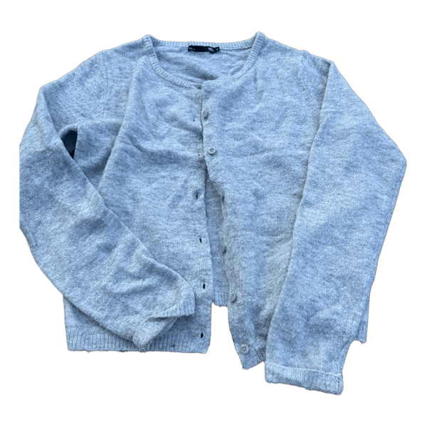 Grå strikket cardigan