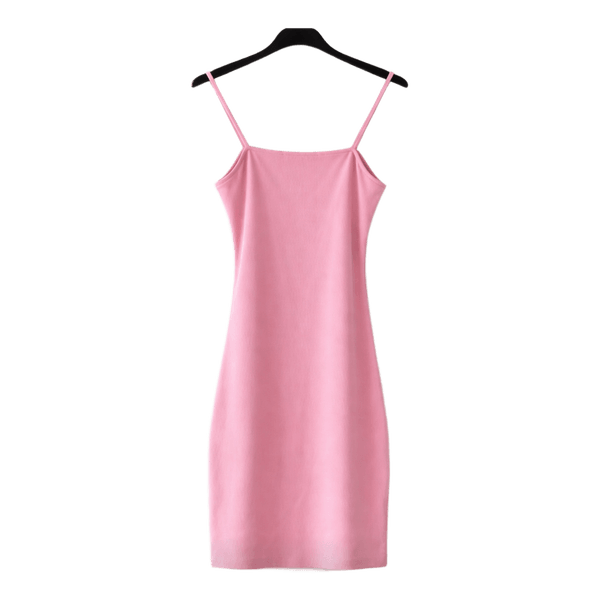 Pink shorts dress
