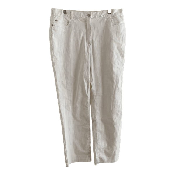 White casual trousers