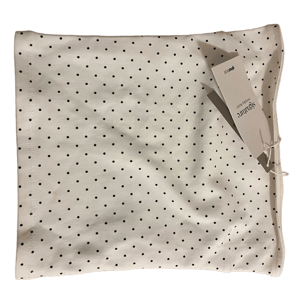 Hvid prikket tubetop