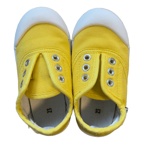 Kuling yellow canvas sneakers