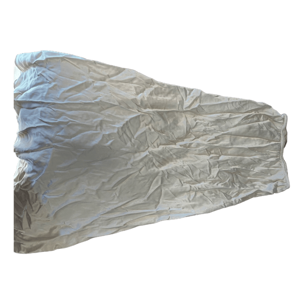 Cream satin skirt