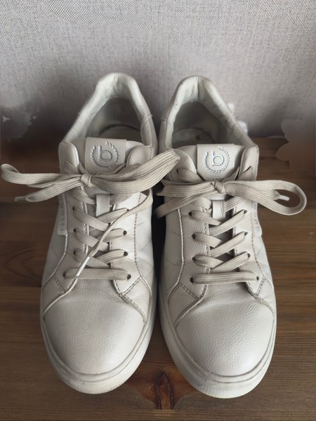 White leather sneakers
