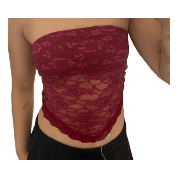 Bordeaux blonde tube top