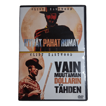 Clint Eastwood Tupla-DVD – Hyvät, pahat ja rumat & Vain muutaman dollarin tähden