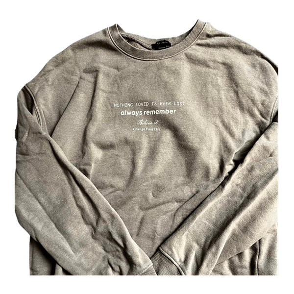 Beige graphic sweatshirt