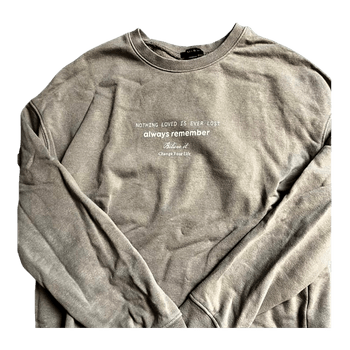Beige graphic sweatshirt