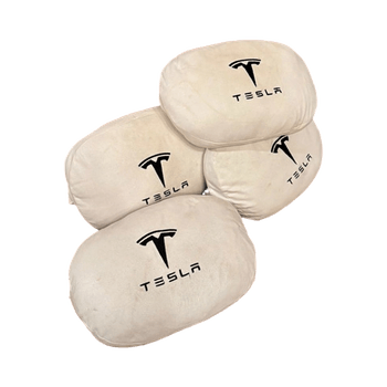 White Tesla headrest
