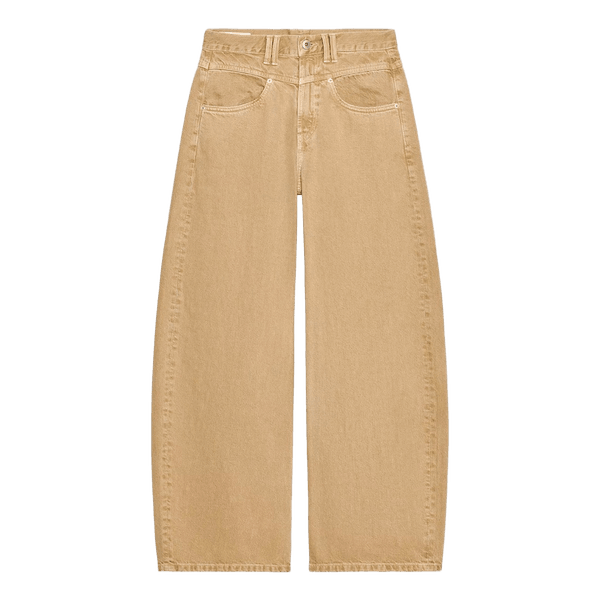 Baggy barrel jeans med lav talje