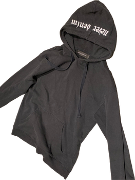 Never denim hoodie