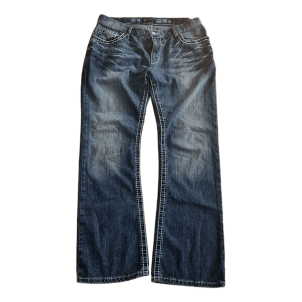 Blue boot cut jeans