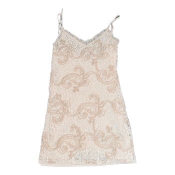 Zara Beige Lace Mini Dress Size S