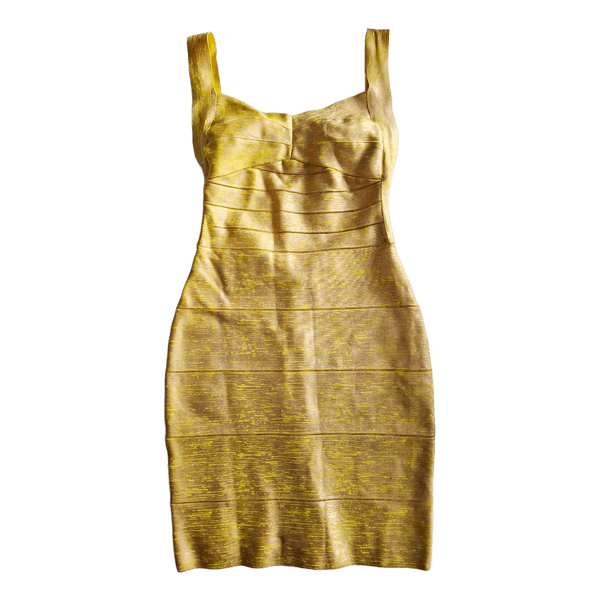 Acne Studios yellow-gold-tone bodycon dress