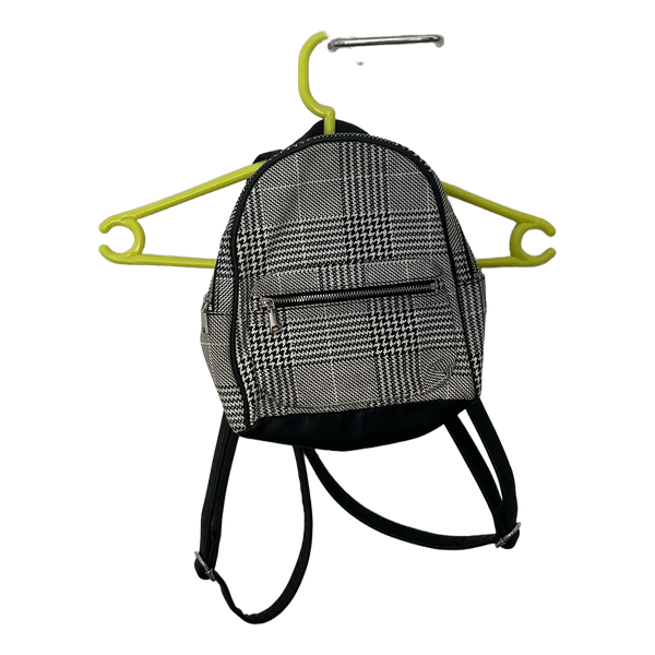 Houndstooth print backpack